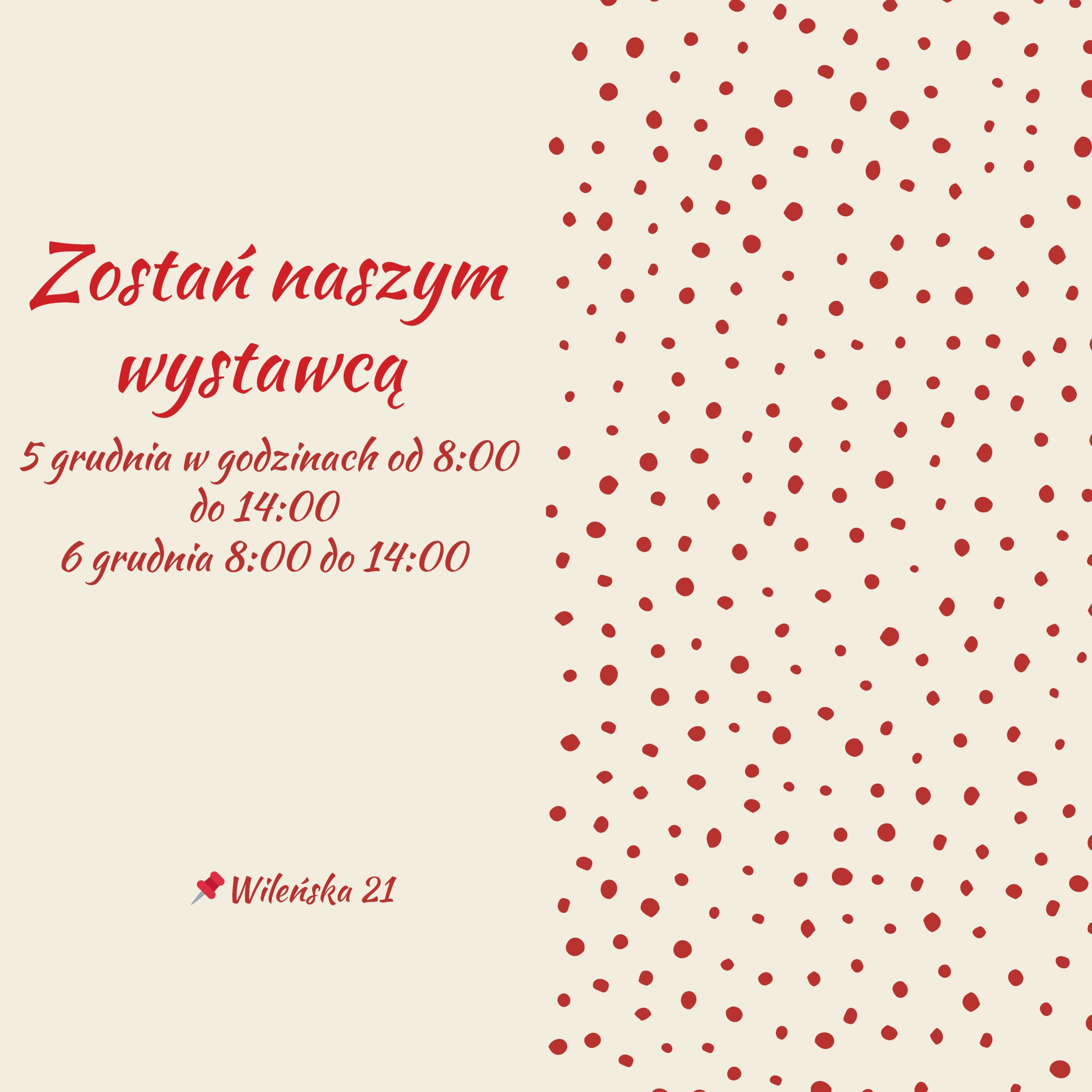 Targi świąteczne Wileńska 21. Zostań naszym wystawcą - obrazek 4